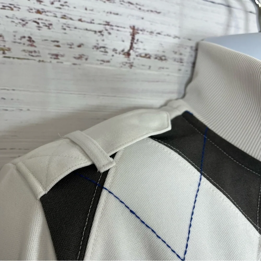 Express white argyle